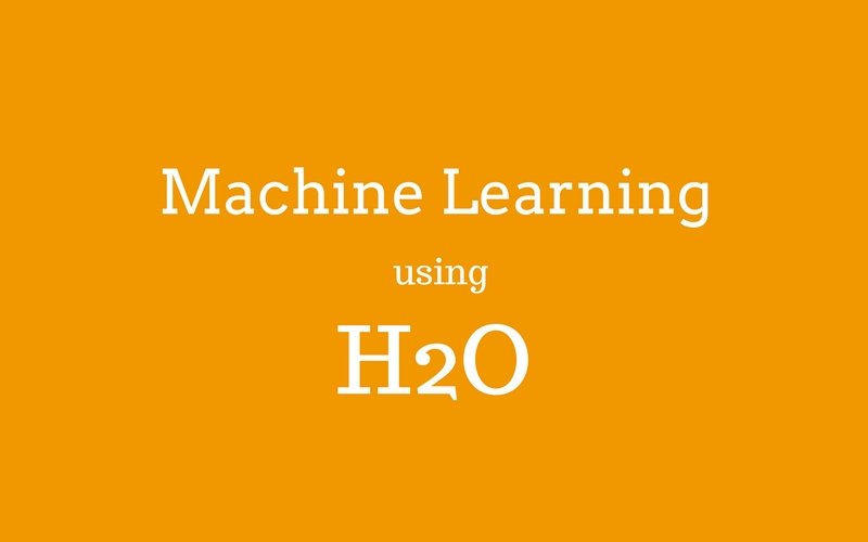 H2O - Machine Learning
