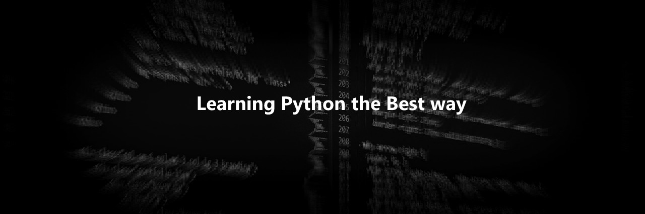 Learning python the best way