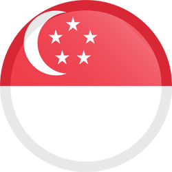 Flag of Singapore - Circular