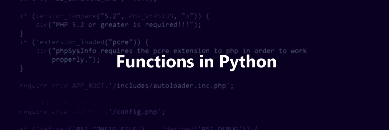 functions in python 